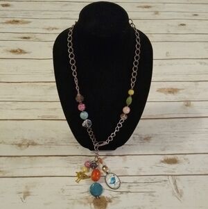 Design by Aki Mixed Charms/Beads Bird Lover Charm Pendant Statement Neck…